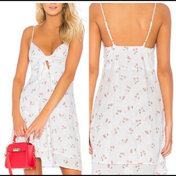 Rails August Red Cherries Dress in White - Picture 3 of 16